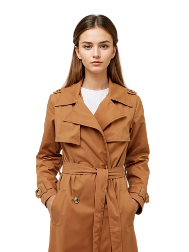 Бежевый плащ