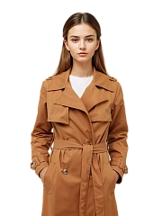 Бежевый плащ